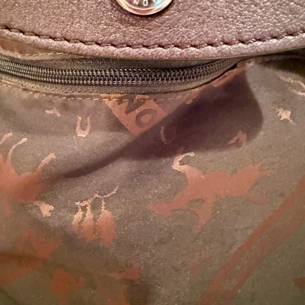Longchamp Brown Leather Tote Bag Classic Design - Picture 7 of 11